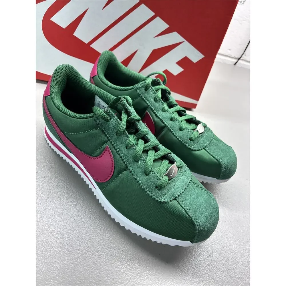 Nike Cortez Textile Size 4.5Y Or Women’s 6 Gorge Green/White IH7654 300 New NIB